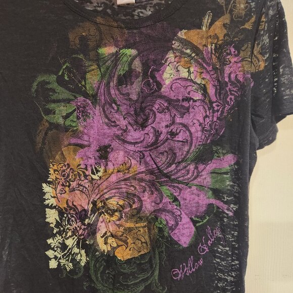 Short Sleeve Graphic Tee Shirt *SHEER* Willow Valley - Picture 9 of 11
